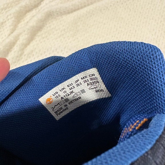 Men's GT Rally Mid-High Boots In Brown Suede And Blue Nylon Size 10.5 - Picture 3 of 5